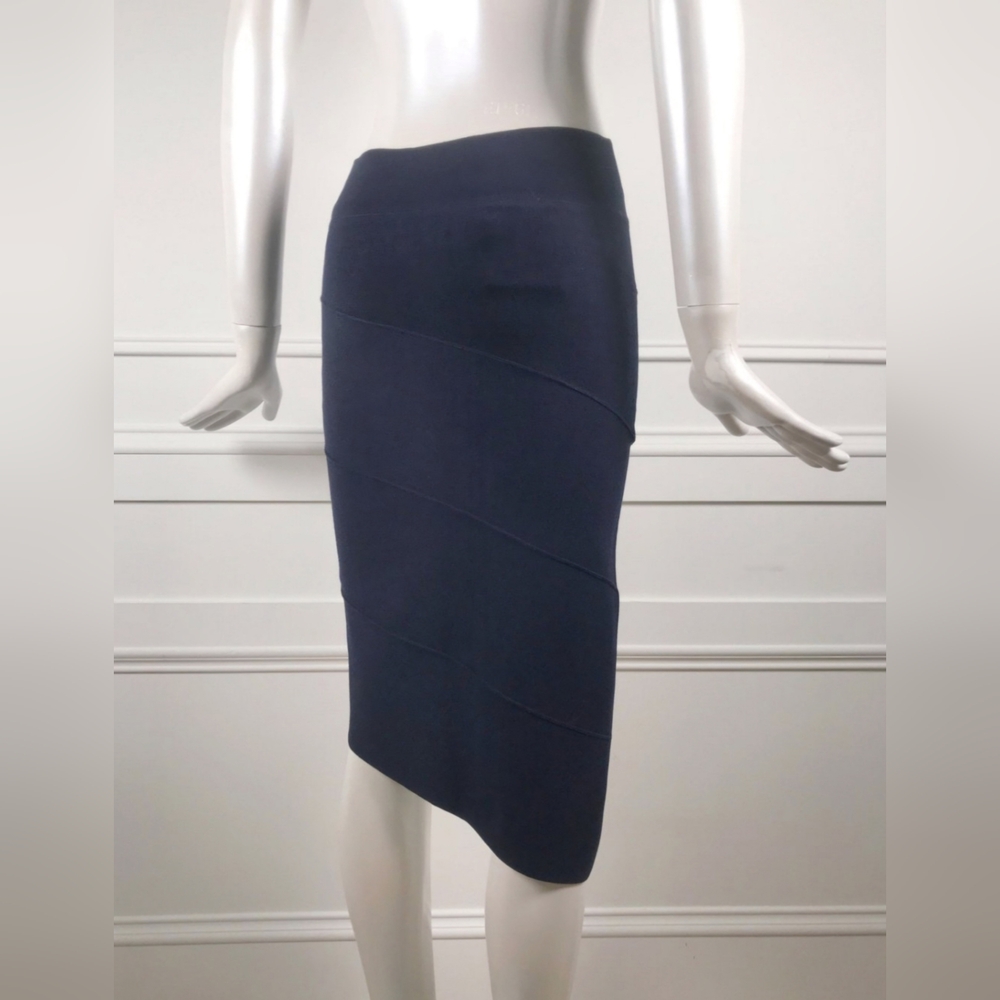 Limited Edition Asymmetric Elastic Wrap/ Pencil Skirt By Opening Ceremony